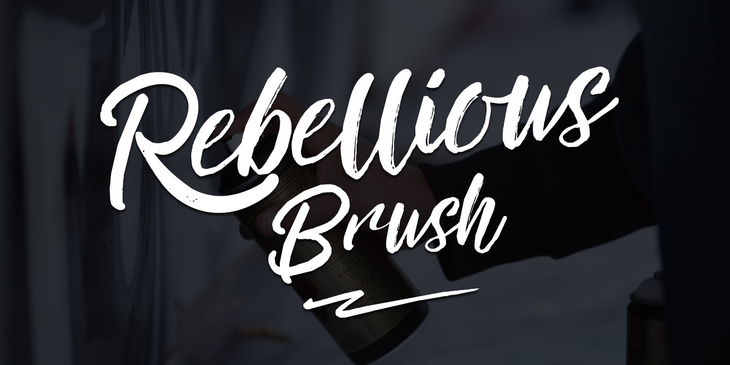 Font Rebellious Brush